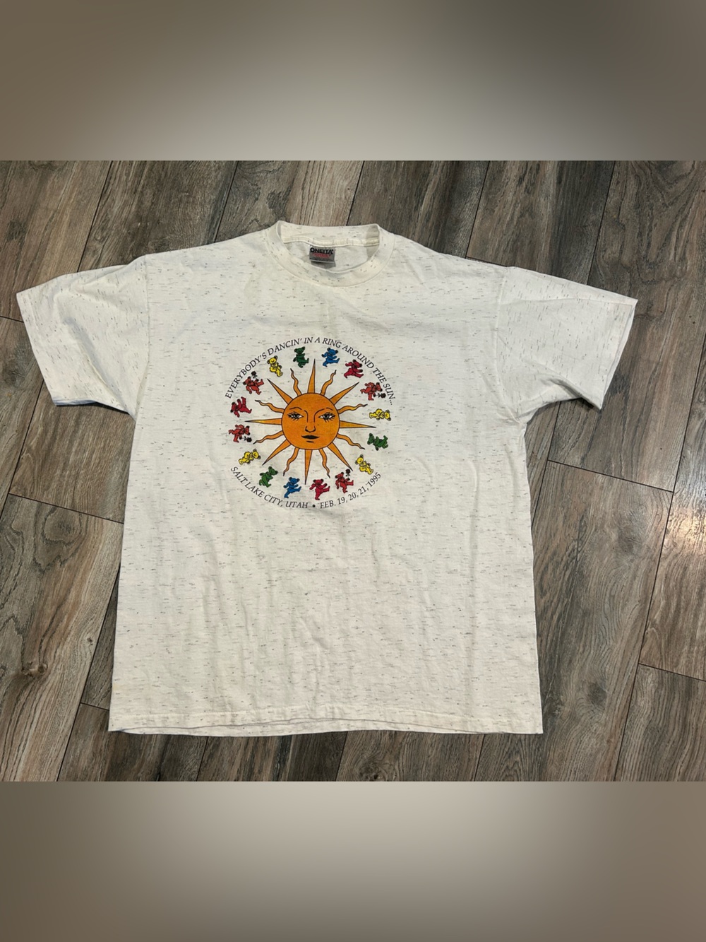 Grateful Dead 1995 Ring  Around The Sun Utah Concert Shirt Double Sided Xl